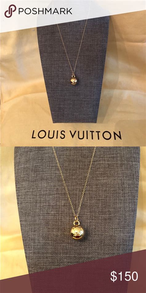 lv friends pendant|14k Louis Vuitton necklace.